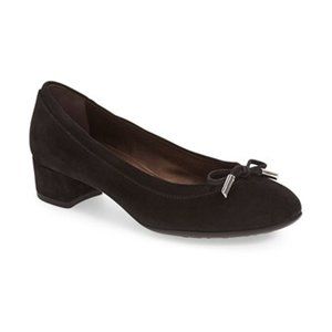 🆕 AGL Attilio Giusti Leombruni Kristin Block Heel Suede Pump Shoes 7.5